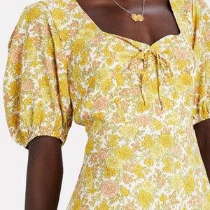 Faithfull the Brand Juniper Midi Dress NWT